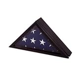Officer Flag Display Case for 3ft x 5ft Flag in Black Cherry
