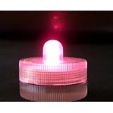 Waterproof Wedding Underwater Battery Sub Lights LED 10 Lights~Pink~Wedding~Tea Light
