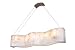 Varaluz 178N07A na Big Big 7 Light Waive Linear Pendant made from reclaimed Kabebe Sh...