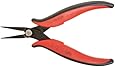 Hakko CHP PN-2008 Long-Nose Pliers, Flat Nose, Flat Outside Edge, Smooth Jaws, 32mm Jaw Length, 3mm Nose Width, 3mm Thick Steel