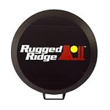 HID OFF ROAD LIGHT COVER 6-INCH BLACK RUGGED RIDGE EACH