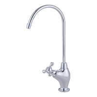 Cold Water Drinking Faucet, 1/4-turn Ceramic Disc Cartridge, Chrome Finish
