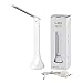 Gesentur Touch Lamps Desk Lamps Adjustable Brightness Reading/Studying/ Relaxing Light Rechargeable Clip on with USB Charging Cable - Long Life Battery-Three Modes,2W-White S