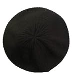 Black Year Round Crochet Cotton Beret