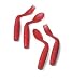 Easie Eaters Fork and Spoon, Random Color: Red, Purple, or Blue (Style=Left Handed)