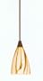 Safari Lava Glass Pendant Lamp Bronze Finish