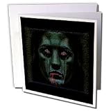 mimulux Dark Art - KILLER INSTINCT DarkArt evil demon haunted creature vampire demonic predator - Greeting Cards-12 Greeting Cards with envelopes