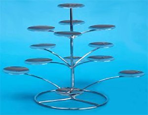 PME Sugarcraft Cupcake Stand - Chrome - Holds 13 PME Sugarcraft Cupcake Stand - Chrome - Holds 13