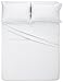 Amazon Brand – Pinzon 400-Thread-Count Hemstitch Egyptian Cotton Sheet Set - King, White