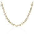 Gold Plated Necklace with Clear CZ