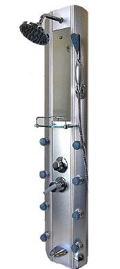 Aluminum shell brass shower panel SPA massage system