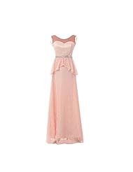 Scoop Neck Beaded Organza Off the Shoulder Evening Dress/Party Dress  With a Sash 