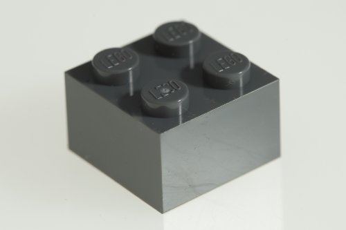200x Lego Dark Stone Grey (Dark Grey) 2x2 Bricks Super Pack