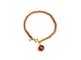 KABBALAH RED STRING BRACELET GOLD PLATED WITH RED LUCKY EYE