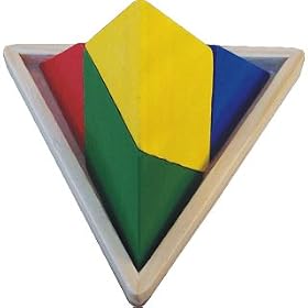Puzzle Master USX2 Triangulator Wood Brain Teaser Puzzle by Puzzle Master