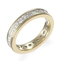 Eighteen Carat Gold Princess Cut Diamond Ring