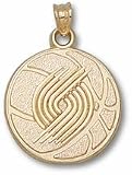 Portland Trail Blazers 3/4" Basketball Pendant - 10KT Gold Jewelry