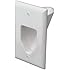 DataComm 45-0001-WH 1-Gang Recessed Low Voltage Cable Plate (White)