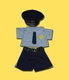 1011-Police Officer Uniform Clothes for 14 - 18 Stuffed Animals and Dolls