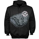 Alabama Crimson Tide Black Zippity Full Zip Hoody Sweatshirt