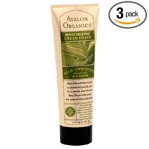 Best Price Avalon Organics Moisturizing Cream Shave, Aloe-Unscented, 8-Ounces (Pack of 3)