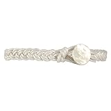 REBECCA LANKFORD- Braided Silver Leather Bracelet