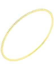 1.92 ct. tw Round Diamond Bangle Bracelet in Prong Setting - F-G VS2 - 18 Kt. Yellow Gold