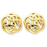 14k Celtic Knot Earrings - JewelryWeb
