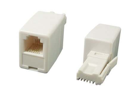 RJ11 Socket - BT Telephone Plug Modem Converter Adaptor