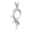 18K White Gold Akoya Cultured Pearl Pendant