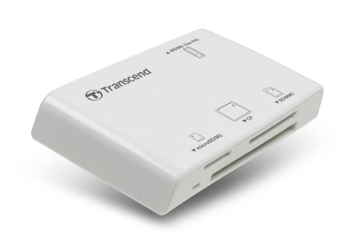 Transcend P8 15-in-1 USB 2.0 Flash Memory Card Reader TS-RDP8W (White)