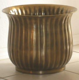 Solid Brass Planter 14" Diameter x 11.25" Height, Lacaquered to resist tarnishing
