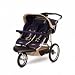 Safari Swivel Wheel Sport Double Stroller - Blue/ Khaki
