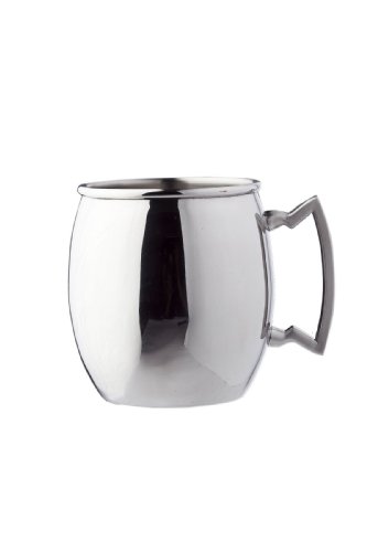 Steelii Stainless Steel Moscow Mule Mug with Stainless Steel Handle, 16-Ounce