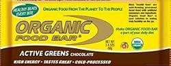 Organic Food Bar Active Greens Chocolate - Box - 12 - Bar