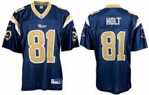 Torry Holt St. Louis Rams #81 Replica Reebok NFL Football Jersey (Navy)