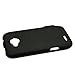 CoverON® Hard Rubberized Slim Case for ZTE Reef - with Cover Removal Pry Tool - Black