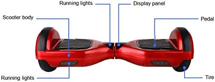 Xnow 2 Wheels Self Balancing Electric Scooter with Smart Key, Red