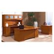 Lorell LLR90013 Overhead Storage W-Glass Door- 72in.x16in.x41in.- Honey Cherry
