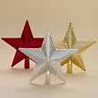 Pack of 24 Red, Silver & Gold Shatterproof Star Christmas Tree Toppers 8"
