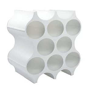 Koziol Designs Set Up Modular Bottle Rack Holder, White by Koziol