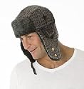 Unisex Adults Fur Trim Brian Check Trapper Hat