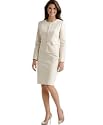 Calvin Klein Rounded Collar Jacket Skirt Suit