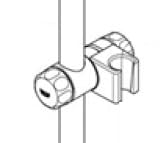 Thumbnail image for Grohe 76 590 000 Handshower Holder for 28.820, Chrome Finish