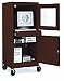 Audio/Video Storage Cabinets - Mobile Audio/Video Cart - 40'H x 48'W x 24'D These mobile cabinets are designed to keep your equipment secure. All welded and fully assembled. Wire management holes in the fixed shelf and in the back of the cabinet keeps cords out of sight. Comes with four 5' casters (two locking). State color when ordering. Camel, Hunter Green, Black, Burgundy, Putty, Sand, Dove Gray, Granite Multi, Tan, Charcoal. Product photo may not exactly match the product offered for sale. Please refer to the product description.