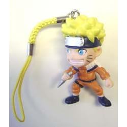 NARUTO: Naruto w/ Kunai Cellphone / Key chain Charm