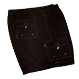 Tommy Bahama Big Men's Happy Go Cargo Swim Trunk - BLACK