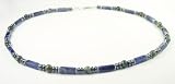 Men's Gemstone Necklaces In Sterling Silver, Beaded W/semi Precious Bl...