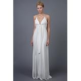 Antique White Georgette Bridal Dresses by Nicole Miller