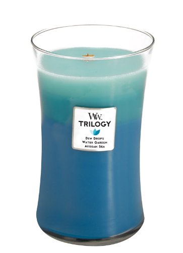 WoodWick Gentle Rain Trilogy Fragrance Jar Candle, Large